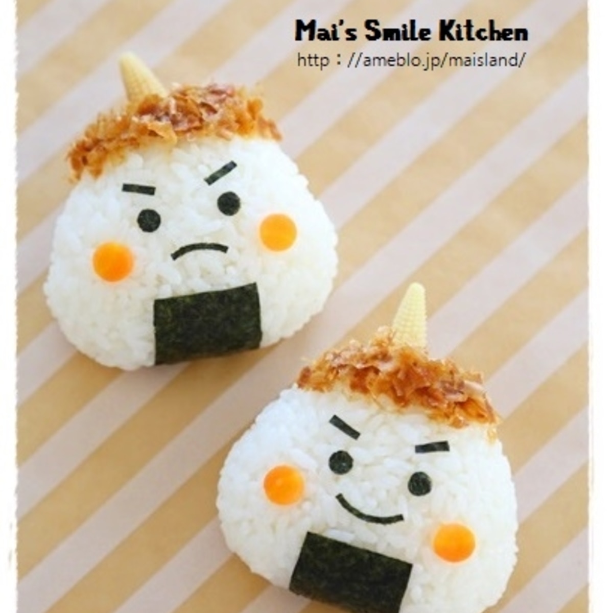 キャラ弁 節分に鬼ギリくん レシピ 作り方 By Mai Mai 楽天レシピ